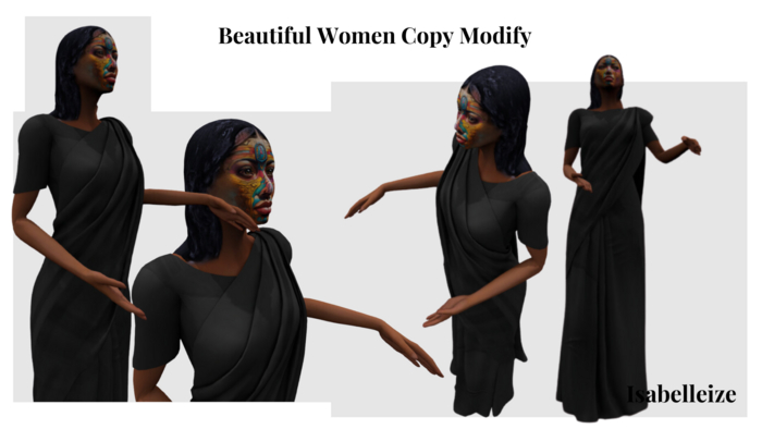 Beautiful Woman Character - Copy & Modify Mesh