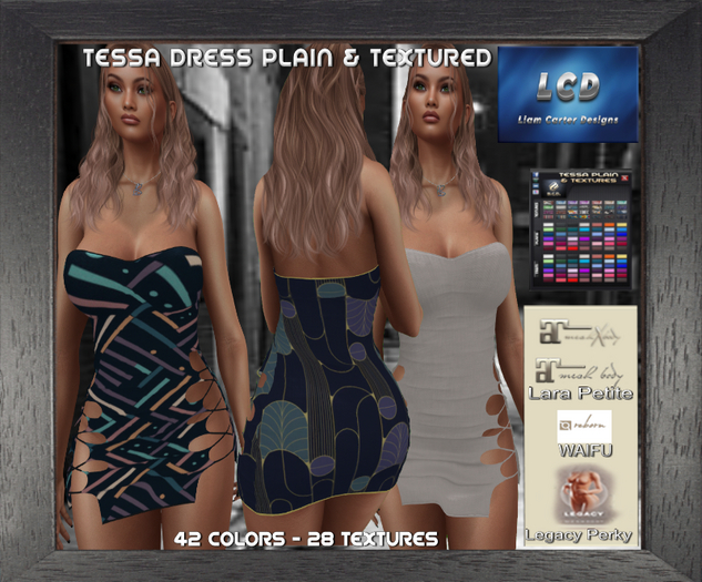 LCD Tesssa Dress Plain and Textures