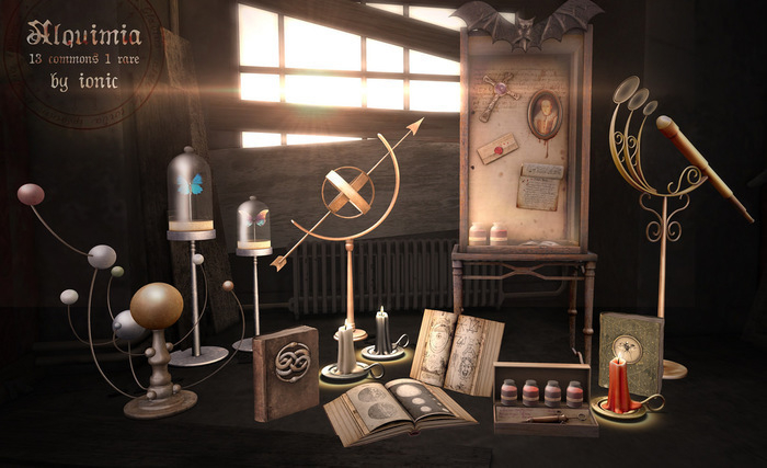 *ionic* Ancient open book {alchemy}