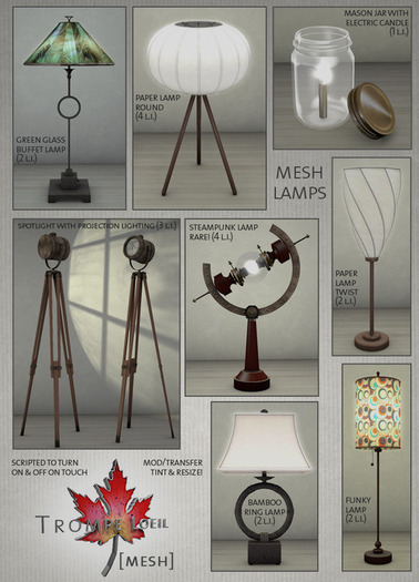 Trompe Loeil - Steampunk Lamp RARE