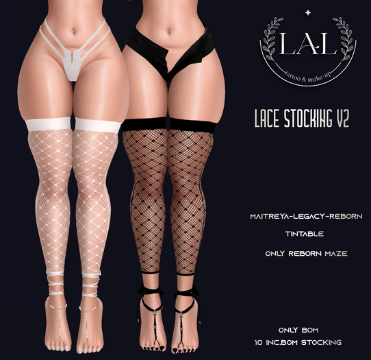 LAL-Fishnet Stocking V7 MAZE Only Bom(Tintable)