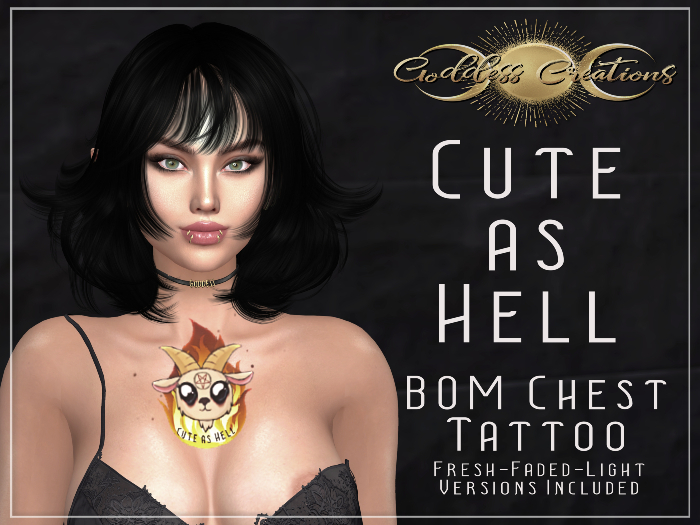 )O( GC: Cute As Hell Chest Tattoo BOM