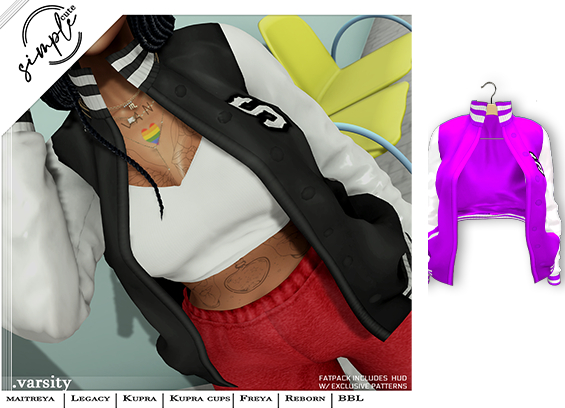 [simpleCUTE] Varsity - Purple  //ADD ME//