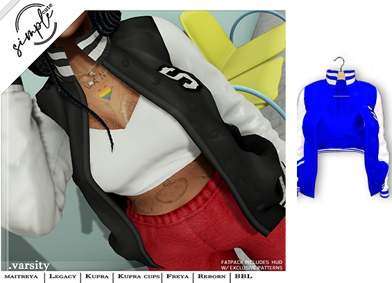 [simpleCUTE] Varsity - Royal //ADD ME//