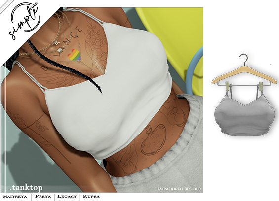 [simpleCUTE] Tanktop - Grey  //ADD ME//