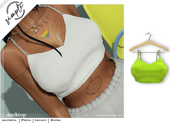 [simpleCUTE] Tanktop - Olive //ADD ME//