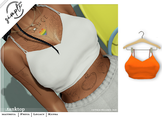 [simpleCUTE] Tanktop - Orange  //ADD ME//