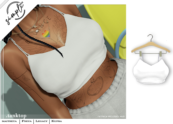 [simpleCUTE] Tanktop - White  //ADD ME//