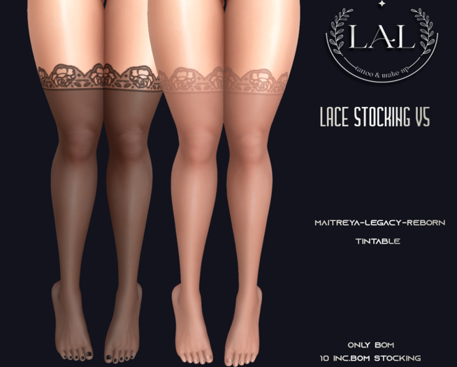 LAL-Lace Stocking V5 Only Bom (Tintable)