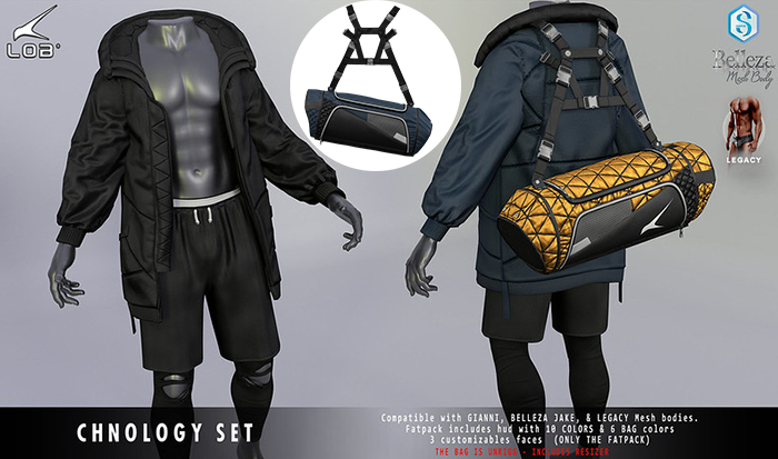 [LOB] CHNOLOGY BAG - BLUE