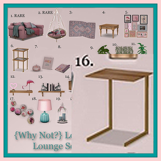 16.{ Why Not ?}Lochrin Lamp Table