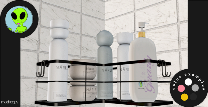 Gnarly. - Corner Shower Caddy - Pink