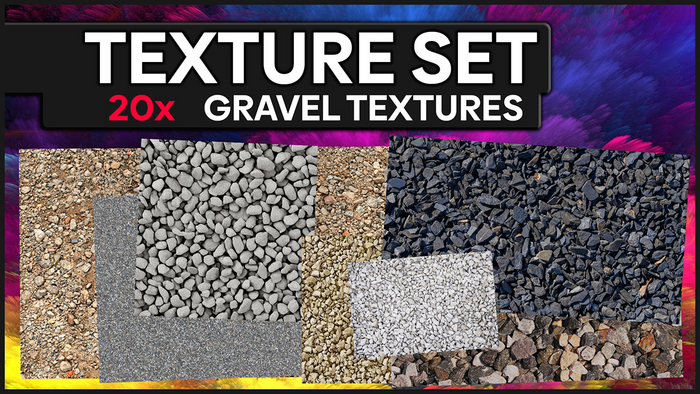 [MICHE] 20x GRAVEL 2 TEXTURES SET