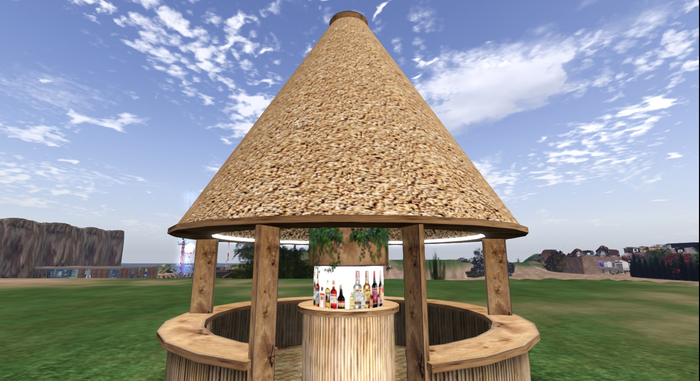 Hawaiian gazebo bar