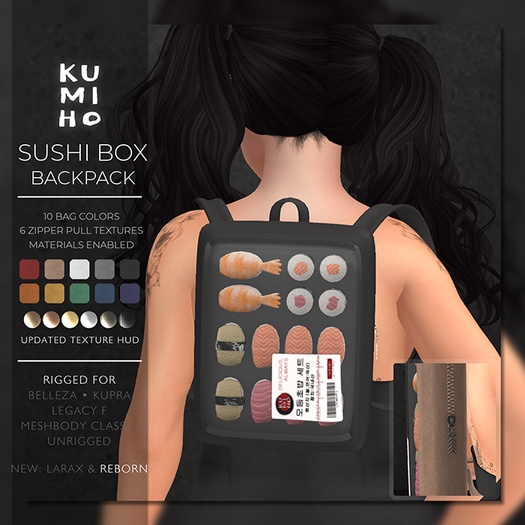 KUMIHO Sushi Box Backpack REBORN
