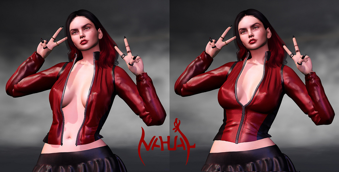 Nahual: Jacket Red/Black - LaraX