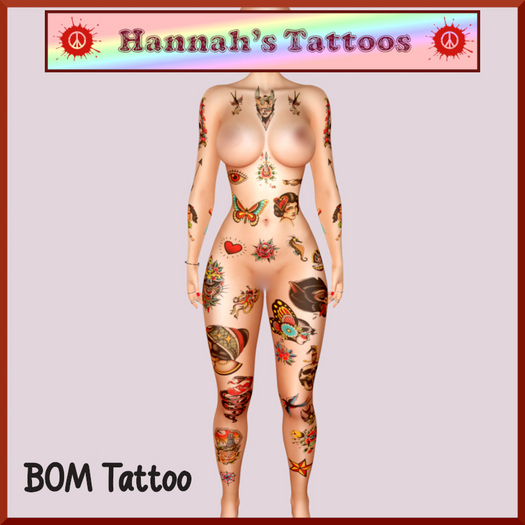 Full Body Old Style Tattoo