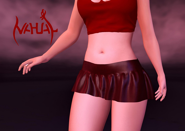 Nahual: Mini Skirt Red - LaraX