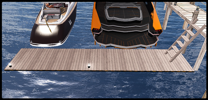 FLOATING DOCK WITH LADDER