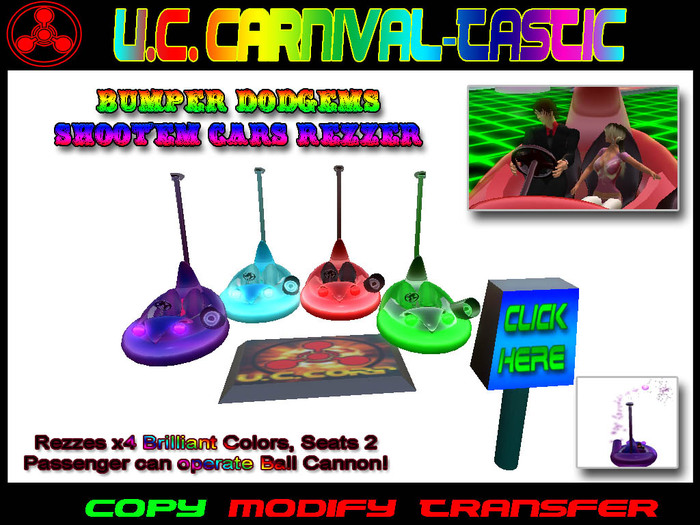 Bumper Dodgems Shoot'em Cars Rezzer