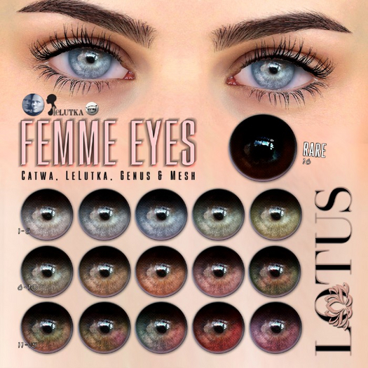 LOTUS. Femme Eyes 16 RARE