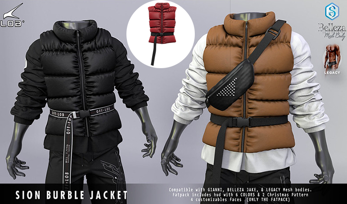 [LOB] SION BURBLE JACKET - RED