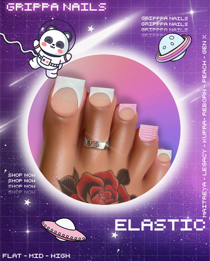 Grippa Pedi:: Elastic Set