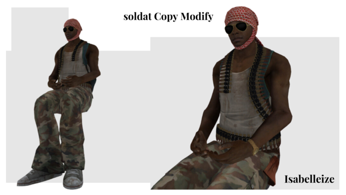 Soldier Figure - Copy & Modify Mesh