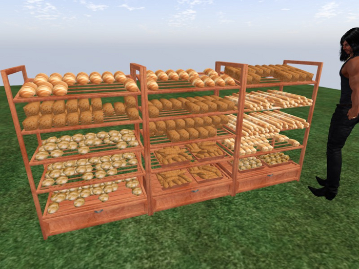 TM Bakery Shelves with Bread
