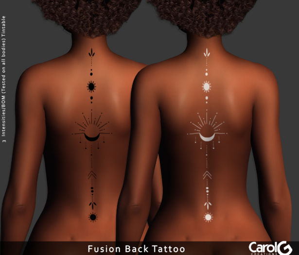 [CAROLG] Fusion Back Tattoo - Tintable