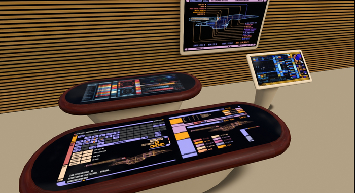 Star Trek spaceship control console