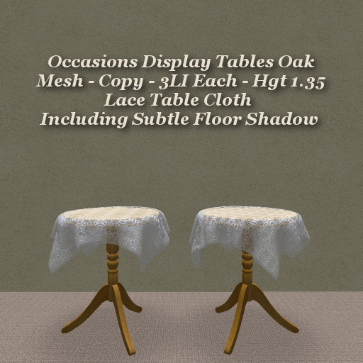 Occasions Display Table Oak