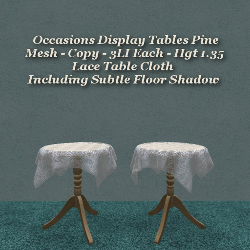 Occasions Display Table Pine