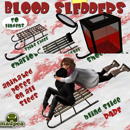 MadPea Blind Slide sled RARE