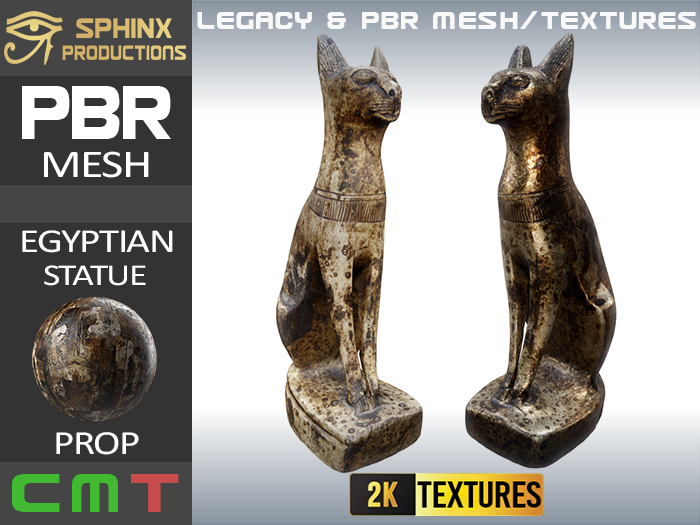 PBR STATUE - BASTET CAT 10