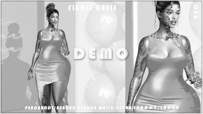 R2A-Flames Dress Demo