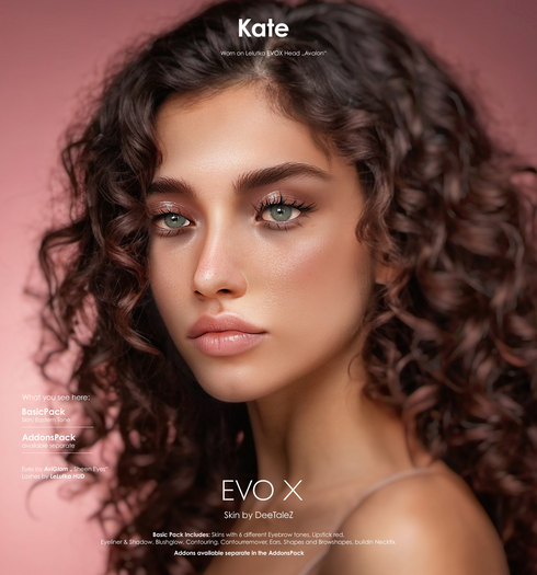 DeeTaleZ *DEMO* for LELUTKA EVOX - Kate - ALL SKINTONES