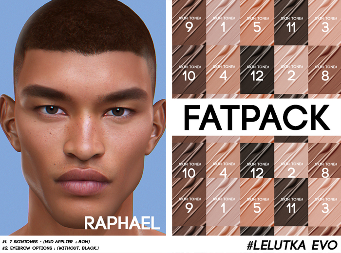 Bold & Beauty .: Homme :. Raphael (Lelutka BOM) - Fatpack.