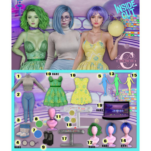 CUTE FOR YOU - INSIDE OUT  - Complete set