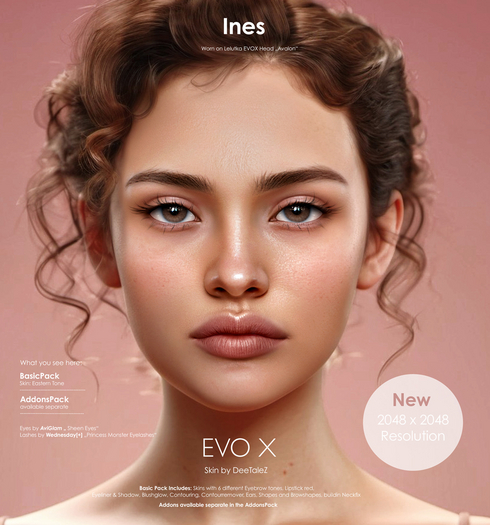 DeeTaleZ *DEMO* for LELUTKA EVOX - Ines - ALL SKINTONES