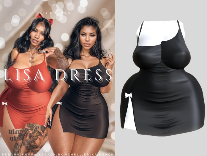 Lisa Dress -BLACK