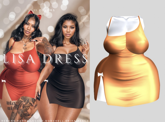 Lisa Dress -ORANGE