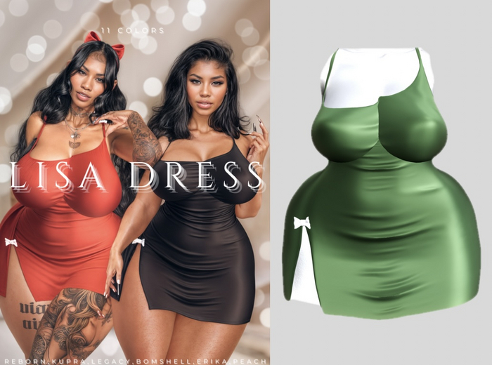 Lisa Dress -GREEN