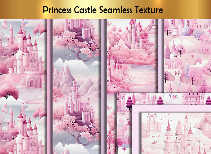 Princess Castle Seamless Textures full perm C