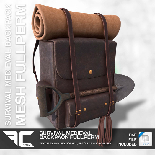 FLECHA Survival Medieval Backpack fullperm