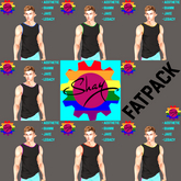 Black-Color Sports Tank Fatpack