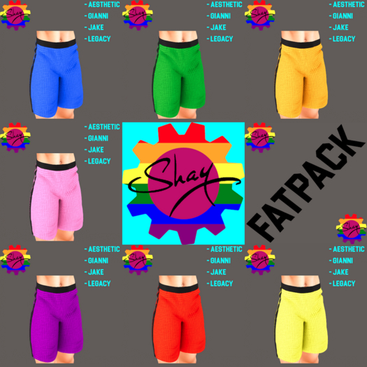Color-Black Sports Shorts Fatpack