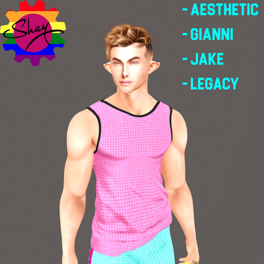 Pink-Black Trim Sports Tank