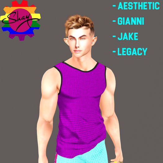 Purple-Black Trim Sports Tank