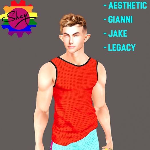 Red-Black Trim Sports Tank